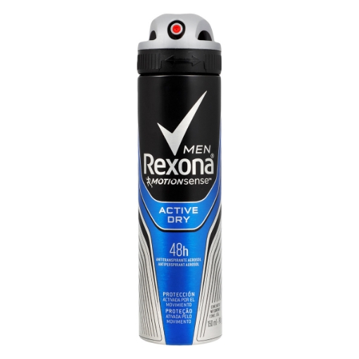Imagen de Desodorante Rexona Active En Aerosol Para Caballero  150 MLL