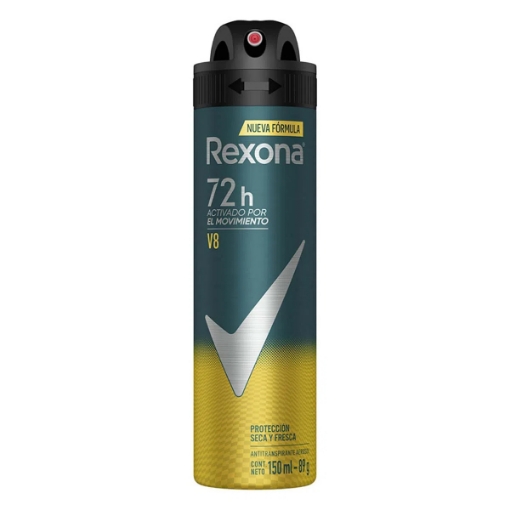 Imagen de Desodorante Rexona Aerosol V8 Hombre Antitranspirante  150 MLL