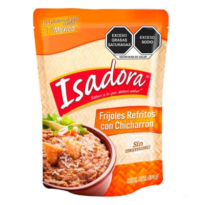 Imagen de Frijol Isadora Refritos Con Chicharron 430 GRS