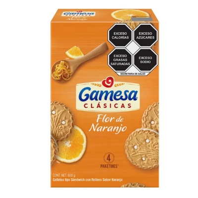 Imagen de Galleta Gamesa Flor Naranjo 600 GRS