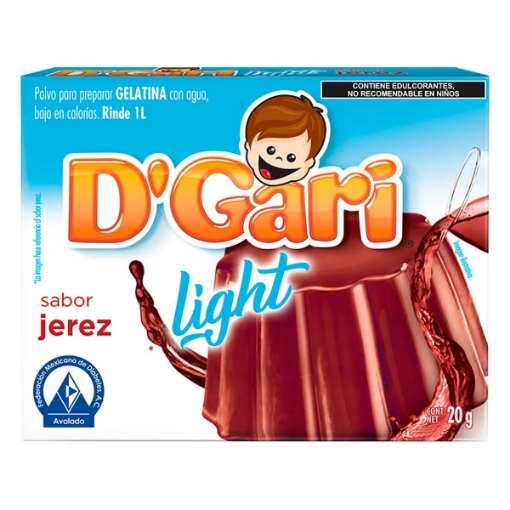 Imagen de Gelatina D'Gari Jerez Light  20 GRS