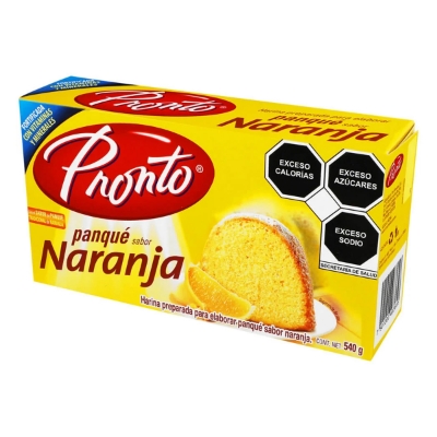 Imagen de Harina Para Pastel Pronto Naranja 540 GRS