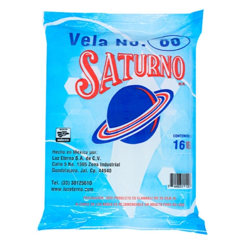 Imagen de Vela Luz Eterna Saturno Bls  16 PZS