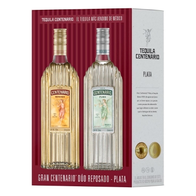 Imagen de TEQUILA GRAN CENTENARIO REPOSADO +1 T.G.CENTENARIO PLATA 700ML 700 MLL