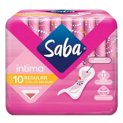 Imagen de Toalla Femenina Saba Intima S/A 10 PZS