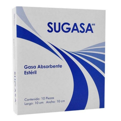 Imagen de Gasa Pads Absor Sugasa 10X10Cm 10 PZS