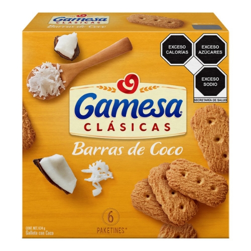 Imagen de Galletas Gamesa Barra Coco  634 GRS