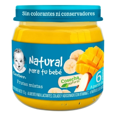 Imagen de Papilla Gerber Etapa 2 Frutas Mixtas 100 GRS