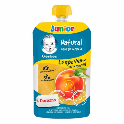 Imagen de Colado Gerber Junior Durazno  110 GRS
