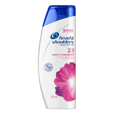 Imagen de Shampoo Head&Shoulders 2En1 Suave Manejo 375 MLL