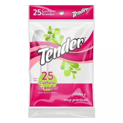 Imagen de Cuchara Desechable Tender Grande 25 PZS