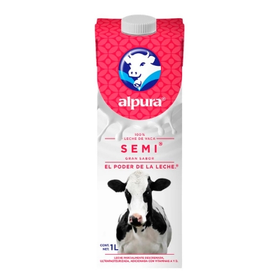 Imagen de Leche Alpura Semi Descrem Up Edge 1 LTS