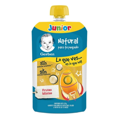 Imagen de Papilla Gerber Junior Frutas Mixtas  120 GRS
