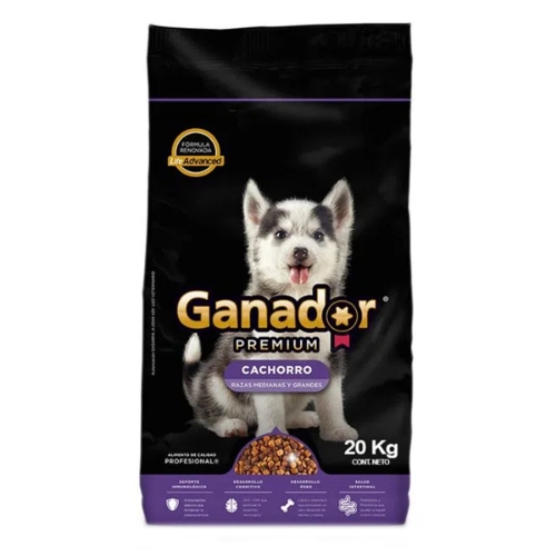 Imagen de Croquetas Ganador Premium Cachorro Razas Grandes 20 KGS