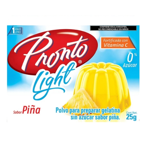 Imagen de Gelatina Pronto Piña Ligth  25 GRS