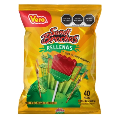 Imagen de Paleta Vero Sandi Brochas Rellena 40 PZS