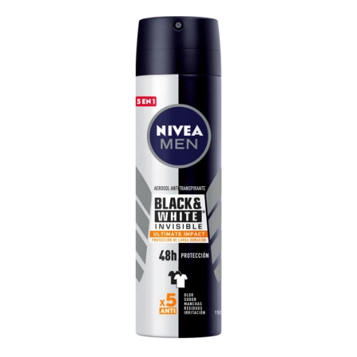 Imagen de Desodorante Nivea Men Black And White Invisible  150 MLL