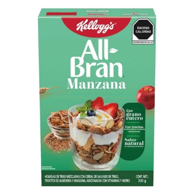 Imagen de Cereal Kelloggs All Bran Manzanana Crunch 330 GRS