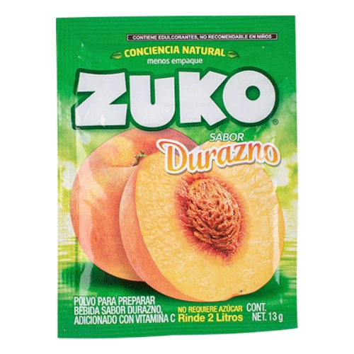 Imagen de Bebida En Polvo Zuko Durazno 13 GRS