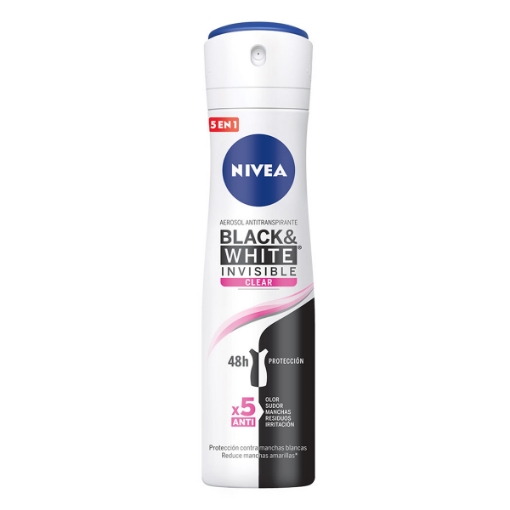 Imagen de Desodorante Nivea Invisible Aerosol Clear Mujer  150 MLL