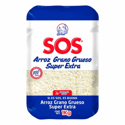 Imagen de Arroz Sos Grueso Super Extra Azul 1 KGS