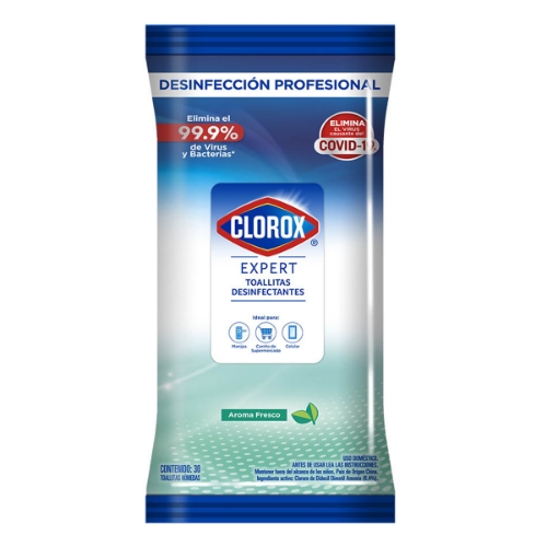 Imagen de Toallitas Humedas Clorox Desinfectante Free 30 PZS