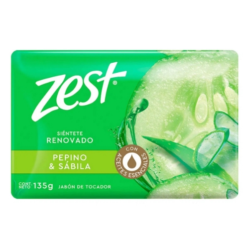 Imagen de Jabon De Tocador Zest Pepino  135 GRS
