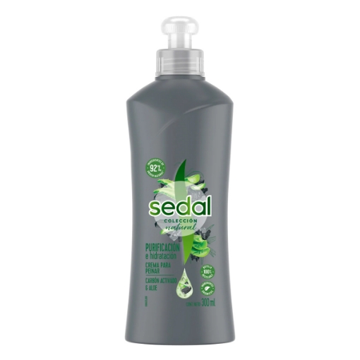 Imagen de Crema Para Peinar Sedal Carbón Activadoy Aloe  300 MLL