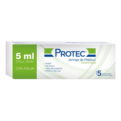 Imagen de Jeringa Protec Verde 5 5 PZS