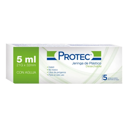 Imagen de Jeringa Protec Verde 5 5 PZS