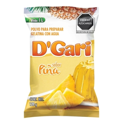 Imagen de Gelatina De Agua D'Gari Piña 120 GRS