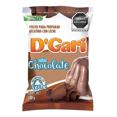 Imagen de Gelatina De Leche D'Gari Chocolate 120 GRS