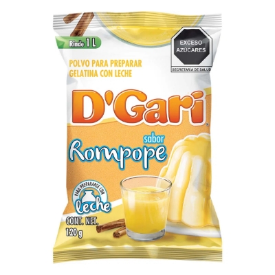 Imagen de Gelatina De Leche D'Gari Rompope 120 GRS