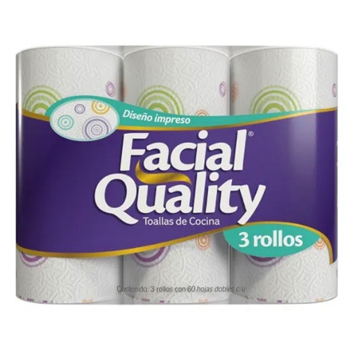 Imagen de Servitoalla Facial Quality  3 PZS