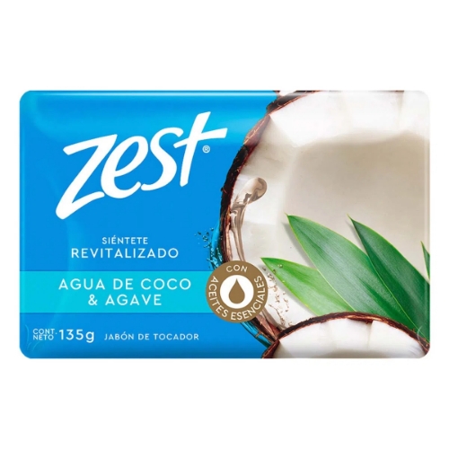 Imagen de Jabon De Tocador Zest Agua De Coco  135 GRS
