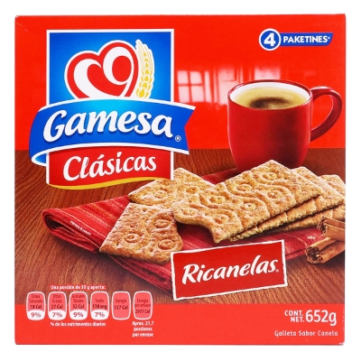 Imagen de Galletas Gamesa Ricanelas 652 GRS