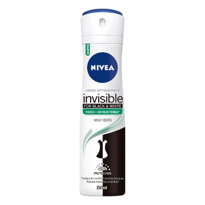 Imagen de Desodorante Nivea Spray Women Black & White Fresh Mujer Aerosol 150 MLL