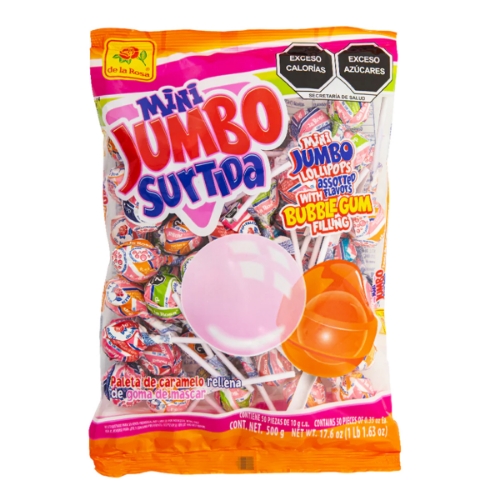 Imagen de Paleta La Rosa Jumbo Surtido Mini  50 PZS