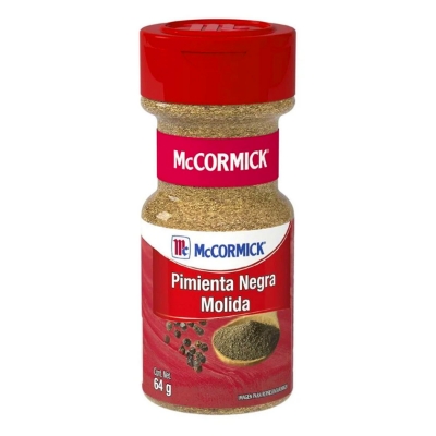 Imagen de Especias Mccormick Pimienta Negra Molida 64 GRS