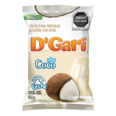 Imagen de Gelatina De Leche D'Gari Coco 120 GRS