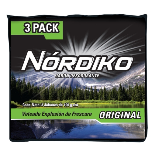 Imagen de Jabon De Tocador Nordiko Frescura 3Pack 100 GRS