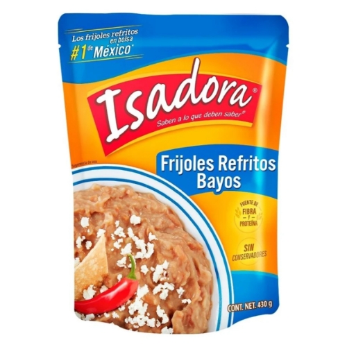 Imagen de Frijoles Instantáneos, Isadora. Bayos Refritos. 430 GRS