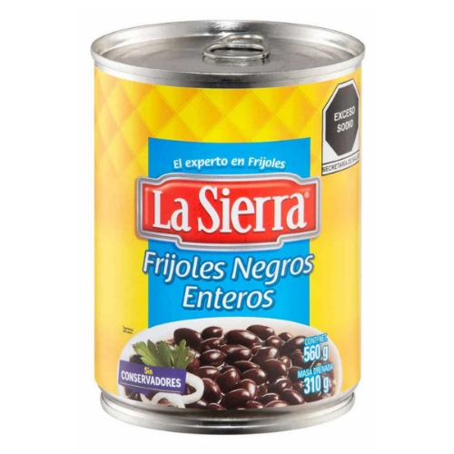 Imagen de Frijoles La Sierra Negros Enteros  560 GRS