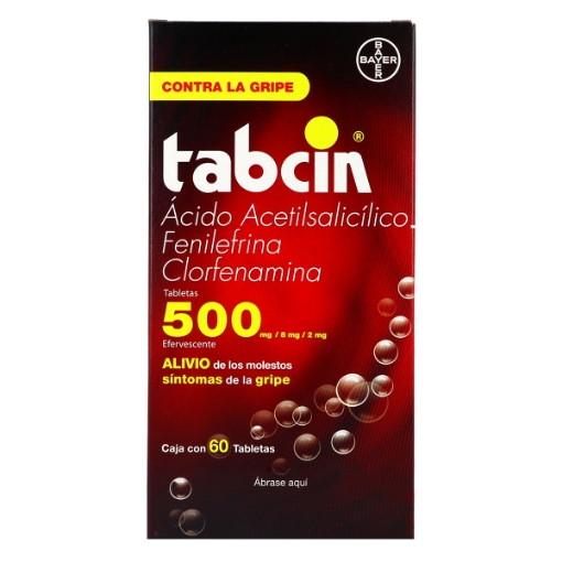 Imagen de Medicamento Tabcin Efervescente 500Mg Rojo 60 PZS