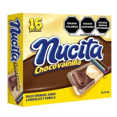 Imagen de Chocolate Nutresa Nucita Chocolate Vainilla 16 PZS