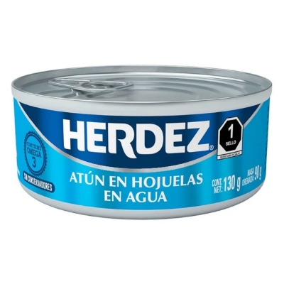 Imagen de Atun Herdez Hojuelas En Agua 130 GRS