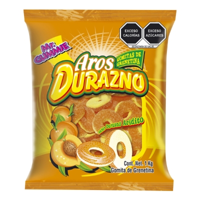 Imagen de Gomita Mr Gummie Aros Durazno 1 KGS