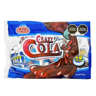 Imagen de Paleta Karla Crazy Cola 40 PZS