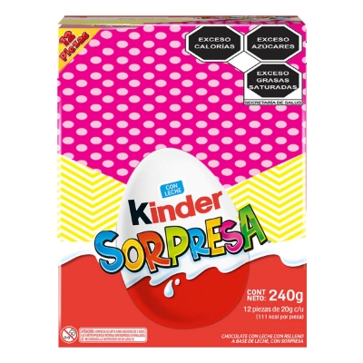 Imagen de Huevitos Kinder Sorpresa Barbie 12 PZS