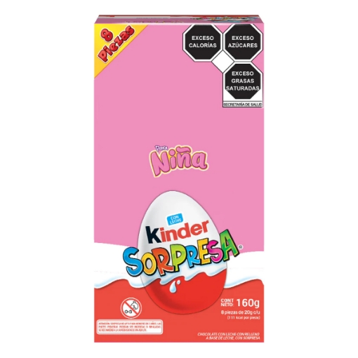 Imagen de Huevitos Kinder Sorpresa Niñas  8 PZS